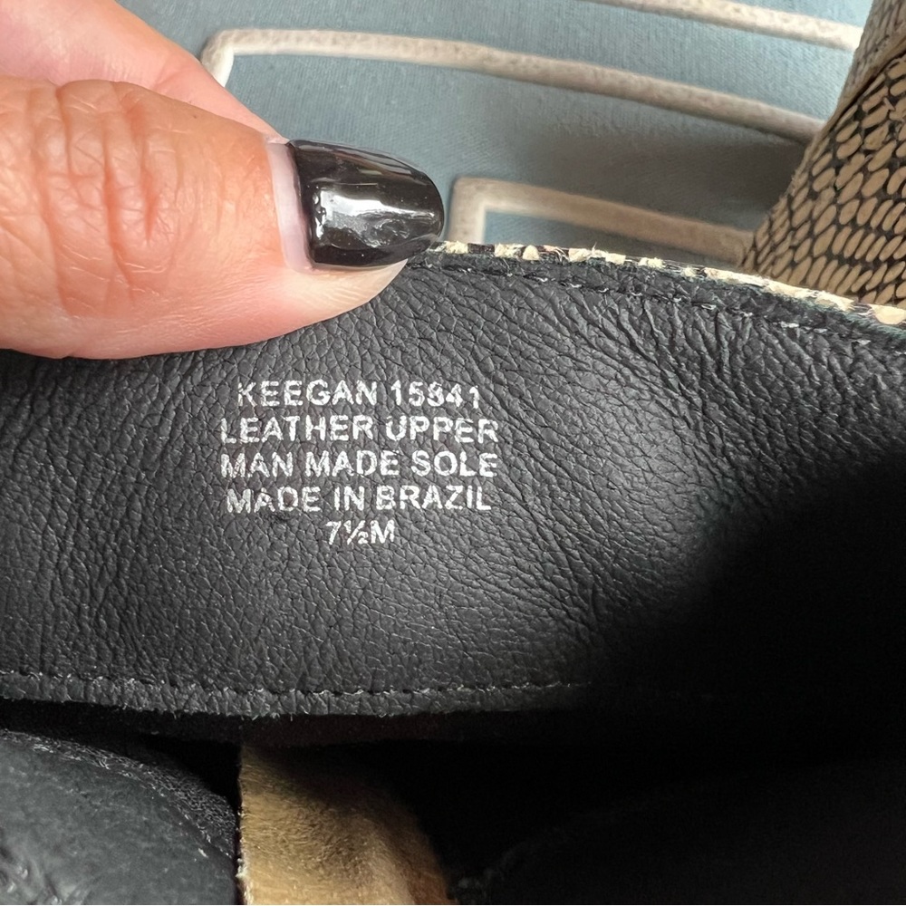 Matisse Gorgeous Leather Python White & Black Sna… - image 6